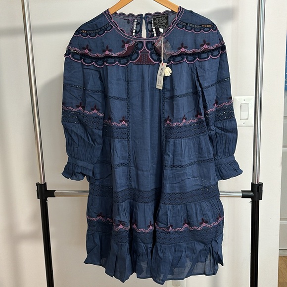 Johnny Was Linen Reina Mini Dress - Picture 3 of 13